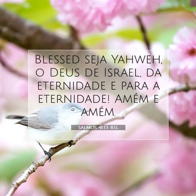 Salmos 41:13 Versículo Bíblico Explicado