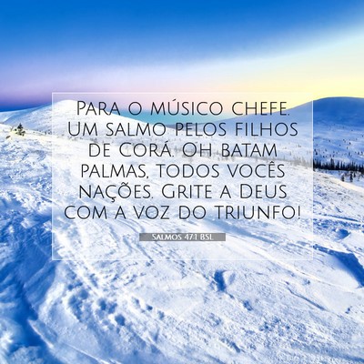 Salmos 47:1 Versículo Bíblico Explicado
