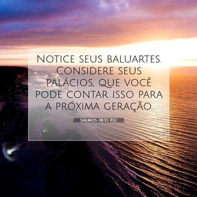 Salmos 48:13 BSL Imagem do Versículo Bíblico
