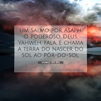 Salmos 50:1 BSL Imagem do Versículo Bíblico