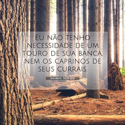 Salmos 50:9 BSL Imagem do Versículo Bíblico