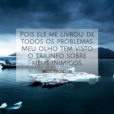 Salmos 54:7 Versículo Bíblico Explicado