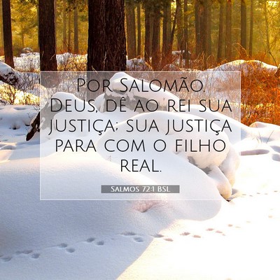 Salmos 72:1 Versículo Bíblico Explicado