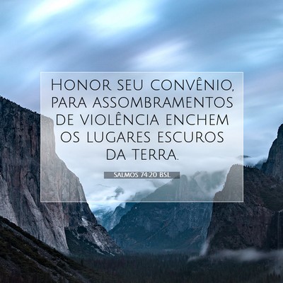 Salmos 74:20 Versículo Bíblico Explicado