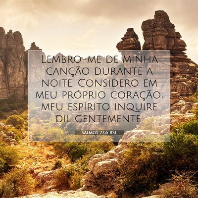 Salmos 77:6 BSL Imagem do Versículo Bíblico