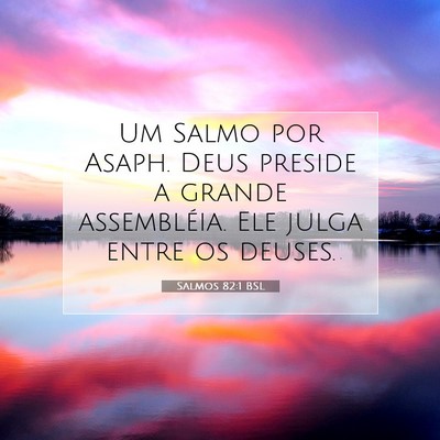 Salmos 82:1 BSL Imagem do Versículo Bíblico