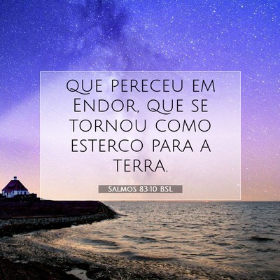Salmos 83:10 Versículo Bíblico Explicado