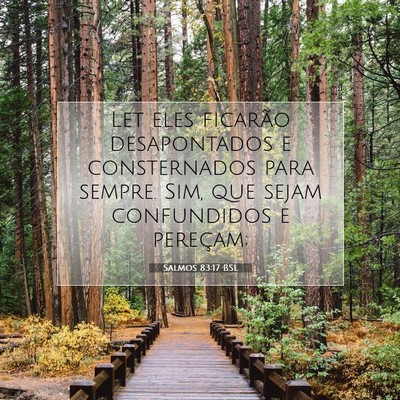 Salmos 83:17 Versículo Bíblico Explicado