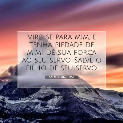 Salmos 86:16 BSL Imagem do Versículo Bíblico