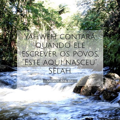 Salmos 87:6 Versículo Bíblico Explicado