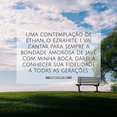 Salmos 89:1 BSL Imagem do Versículo Bíblico