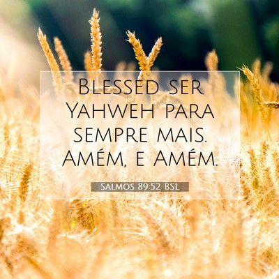Salmos 89:52 BSL Imagem do Versículo Bíblico