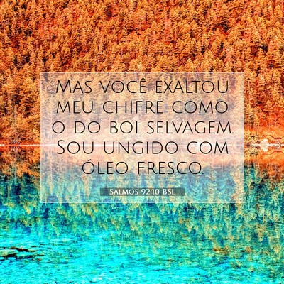 Salmos 92:10 Versículo Bíblico Explicado