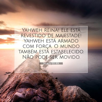 Salmos 93:1 BSL Imagem do Versículo Bíblico