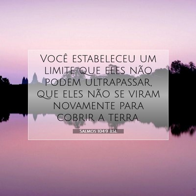 Salmos 104:9 Versículo Bíblico Explicado