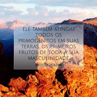 Salmos 105:36 BSL Imagem do Versículo Bíblico