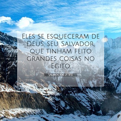 Salmos 106:21 Versículo Bíblico Explicado