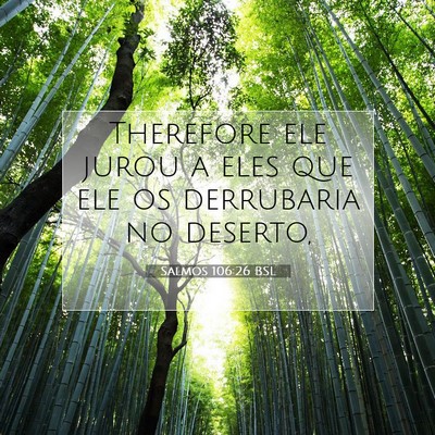 Salmos 106:26 Versículo Bíblico Explicado
