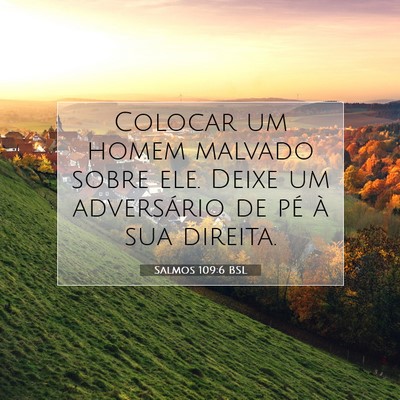 Salmos 109:6 Versículo Bíblico Explicado