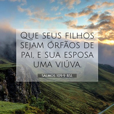 Salmos 109:9 Versículo Bíblico Explicado