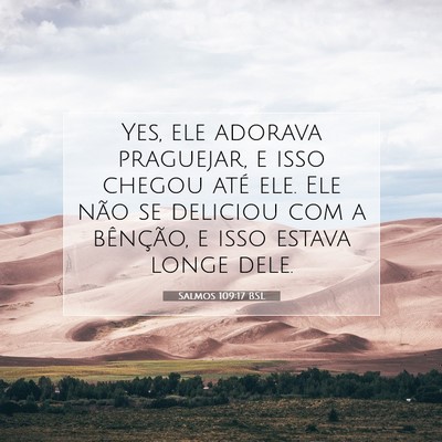 Salmos 109:17 Versículo Bíblico Explicado