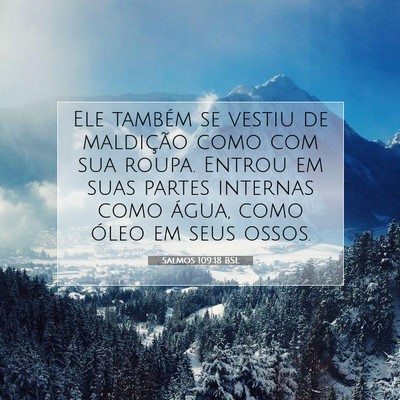 Salmos 109:18 Versículo Bíblico Explicado