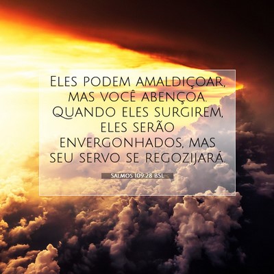 Salmos 109:28 Versículo Bíblico Explicado