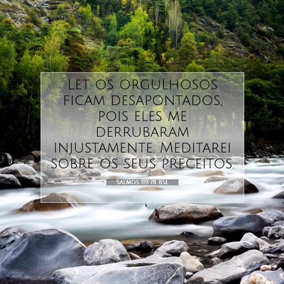 Salmos 119:78 Versículo Bíblico Explicado