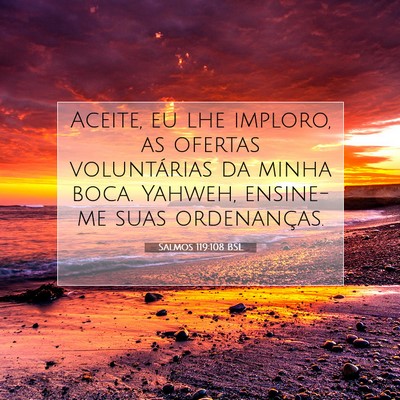 Salmos 119:108 Versículo Bíblico Explicado