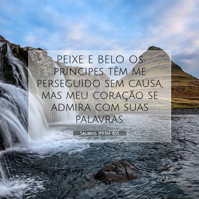 Salmos 119:161 Versículo Bíblico Explicado