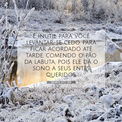 Salmos 127:2 Versículo Bíblico Explicado