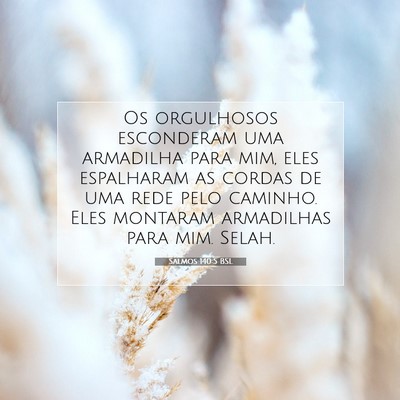 Salmos 140:5 BSL Imagem do Versículo Bíblico