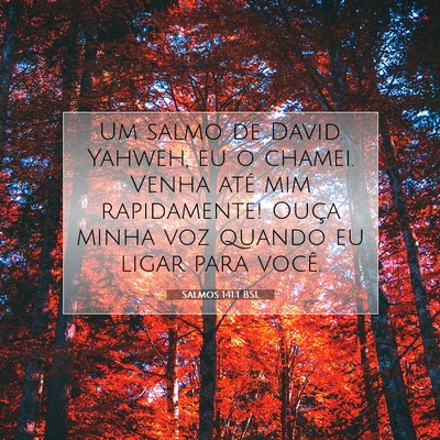 Salmos 141:1 BSL Imagem do Versículo Bíblico