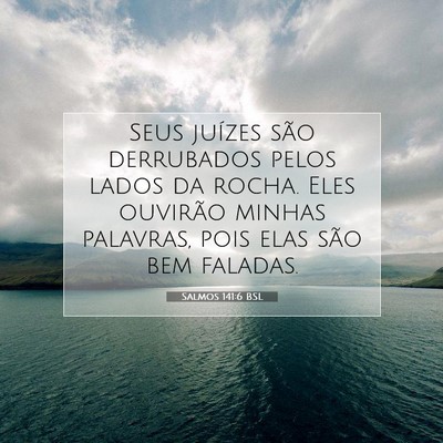 Salmos 141:6 Versículo Bíblico Explicado