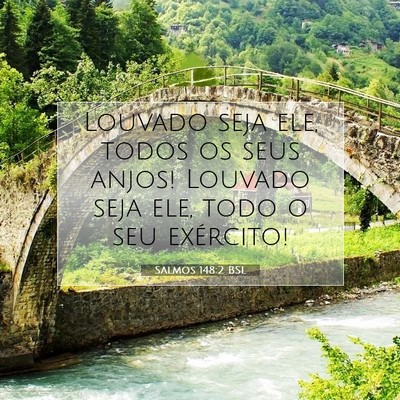 Salmos 148:2 BSL Imagem do Versículo Bíblico