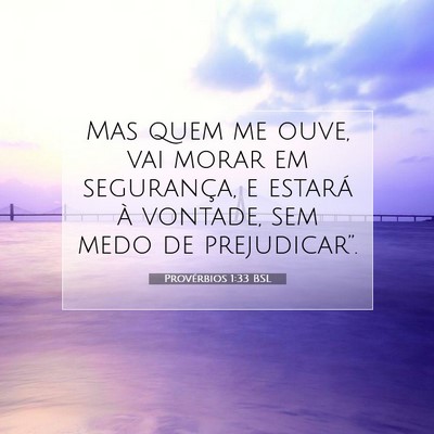 Provérbios 1:33 Versículo Bíblico Explicado