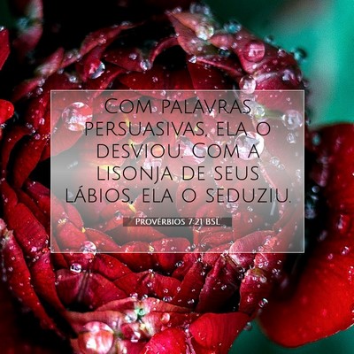 Provérbios 7:21 Versículo Bíblico Explicado