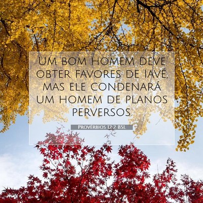 Provérbios 12:2 BSL Imagem do Versículo Bíblico