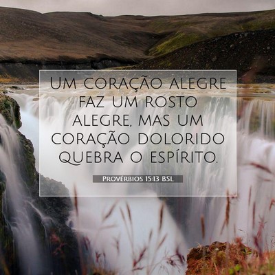Provérbios 15:13 BSL Imagem do Versículo Bíblico