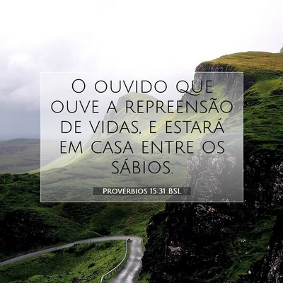 Provérbios 15:31 BSL Imagem do Versículo Bíblico