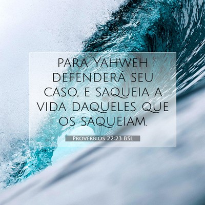 Provérbios 22:23 BSL Imagem do Versículo Bíblico