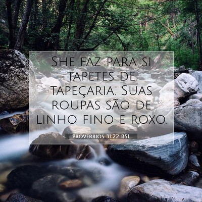 Provérbios 31:22 Versículo Bíblico Explicado
