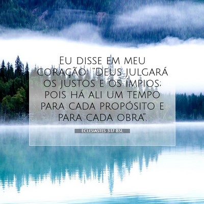 Eclesiastes 3:17 Versículo Bíblico Explicado