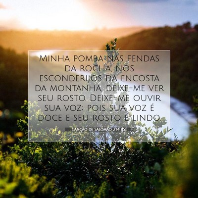 Canção de Salomão 2:14 Versículo Bíblico Explicado
