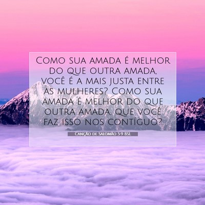 Canção de Salomão 5:9 BSL Imagem do Versículo Bíblico