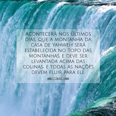 Isaías 2:2 BSL Imagem do Versículo Bíblico