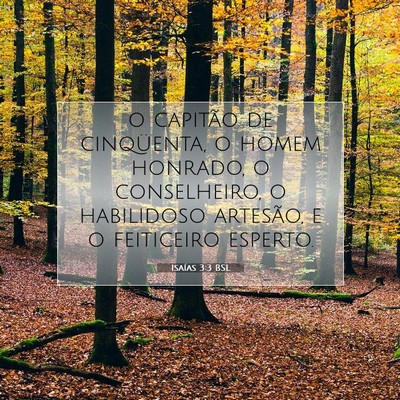 Isaías 3:3 BSL Imagem do Versículo Bíblico