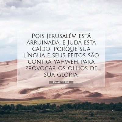 Isaías 3:8 BSL Imagem do Versículo Bíblico