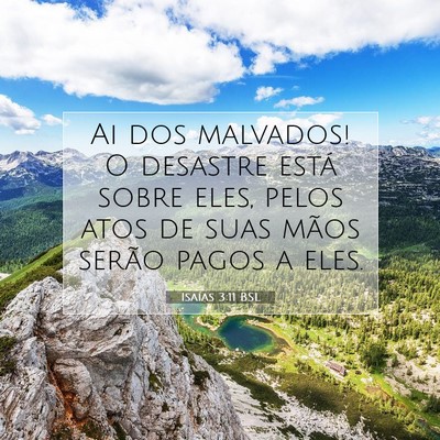 Isaías 3:11 BSL Imagem do Versículo Bíblico