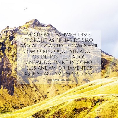 Isaías 3:16 BSL Imagem do Versículo Bíblico